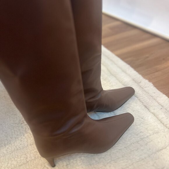 New WO Box Staud Wally Tall Boot Cacao 36 (6) - Picture 4 of 8